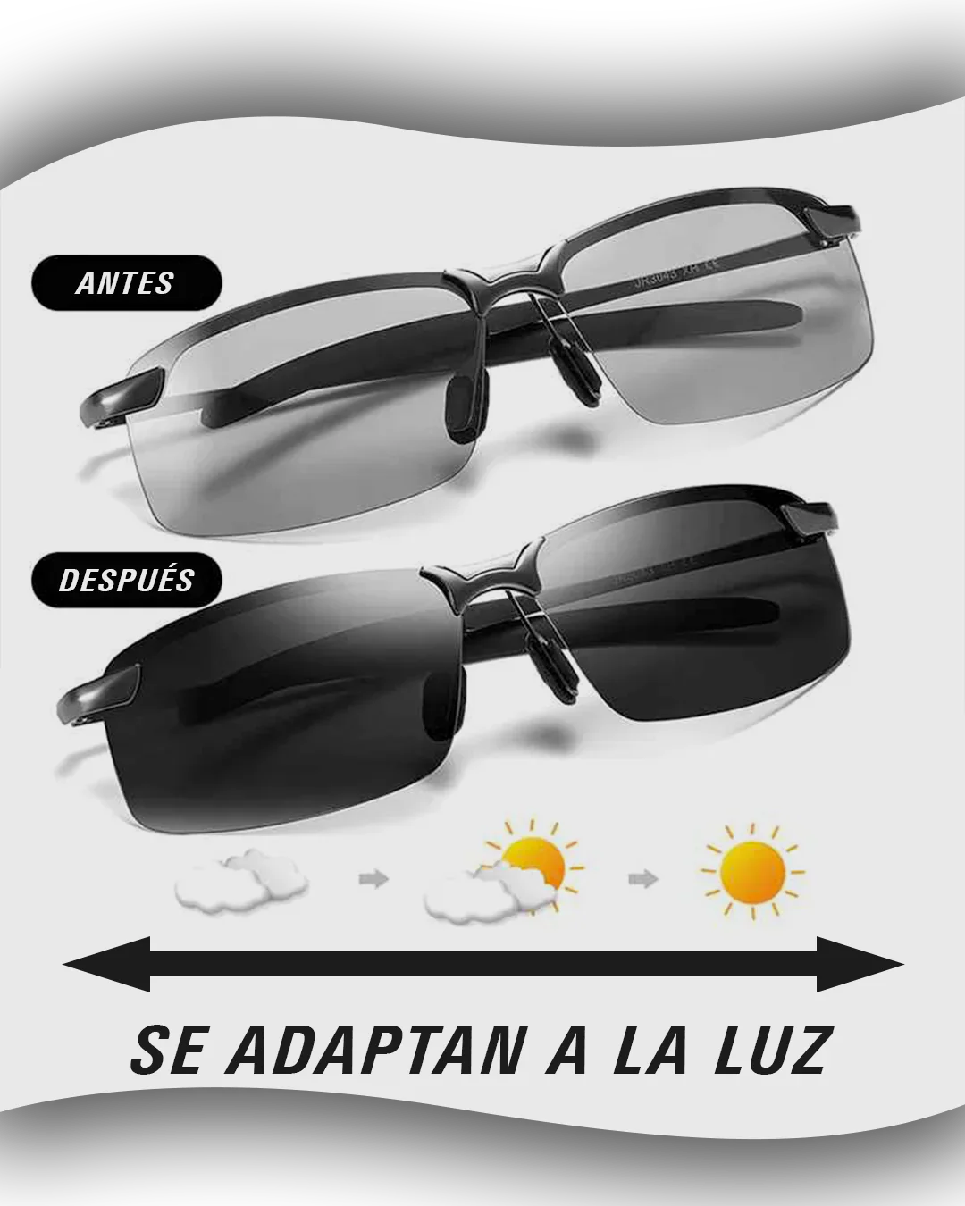 👓Gafas polarizadas🕶️ con cambio de color automático👓